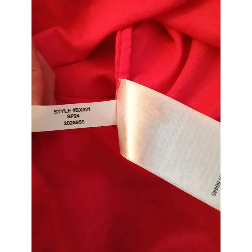 J. Crew Womens Pink Voile Beach Swim Shirt‎ Long Light Weight Button Up Size M